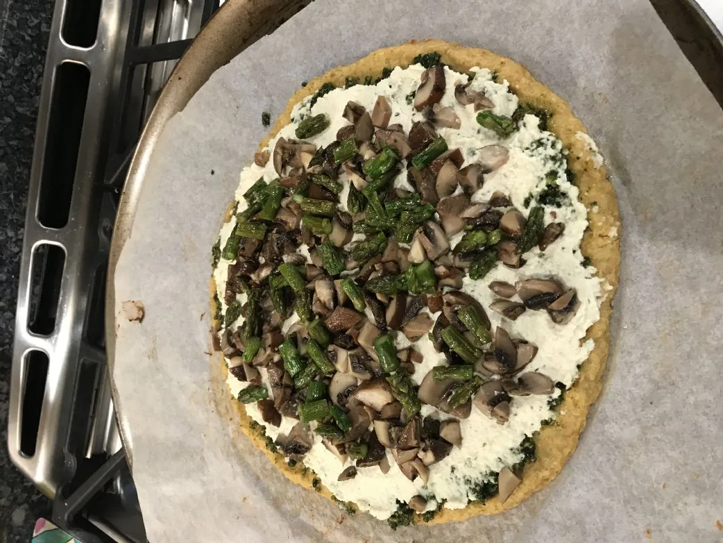 Blumenkohl-Pizzaboden