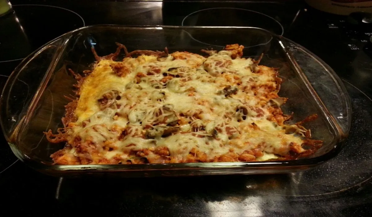 Zucchini-Hühnchen-Lasagne