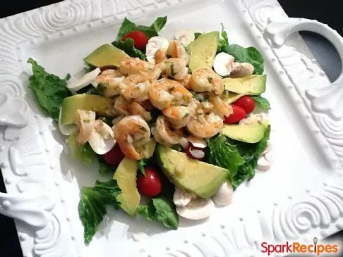 Garnelensalat mit Kräuter-Dill-Dressing