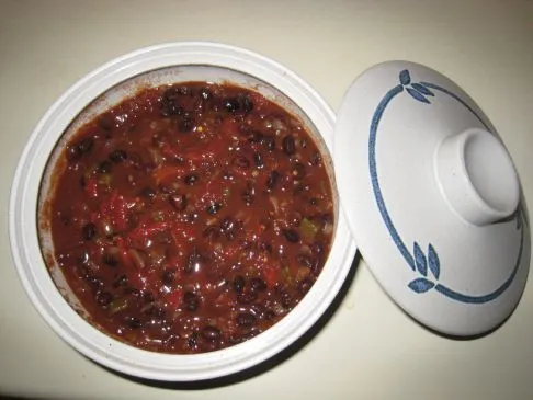 Schwarze-Bohnen-Chili