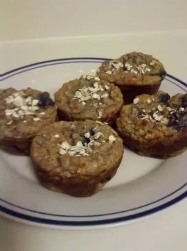 Glutenfreie Hafer-Blaubeer-Muffins