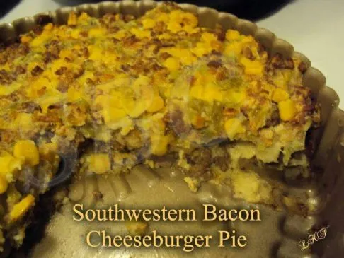 Südwestlicher Bacon-Cheeseburger-Pie