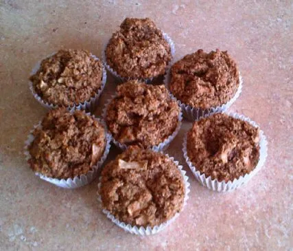 Apfel-Zimt-Bran-Muffins
