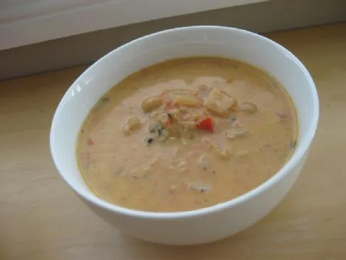 Curry-Kokos- und Kichererbsensuppe (Oktober 2011)