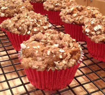 Kürbis-Apfel-Streusel-Muffins