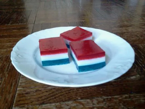 Rote, Weiße und Blaue Gelees