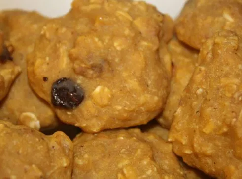 Kürbis-Pie-Haferflocken-Apfelsauce-Kekse