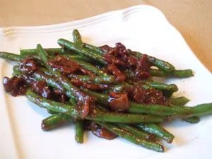 Grüne Bohnen mit Speck