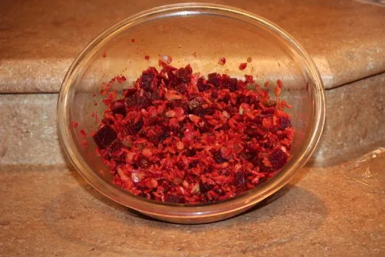Rote-Bete- und Reissalat