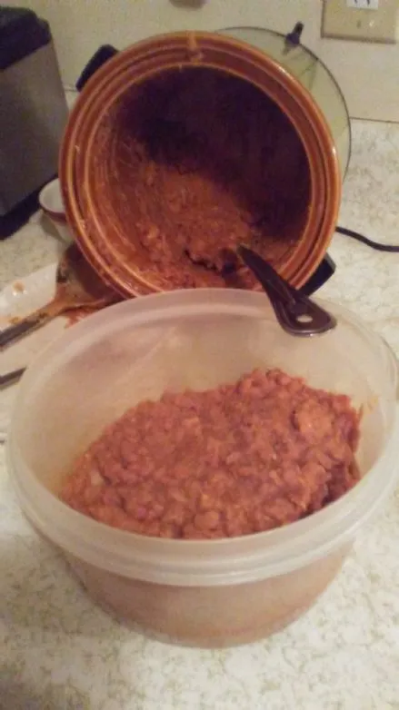 Ungebratene Refried Beans