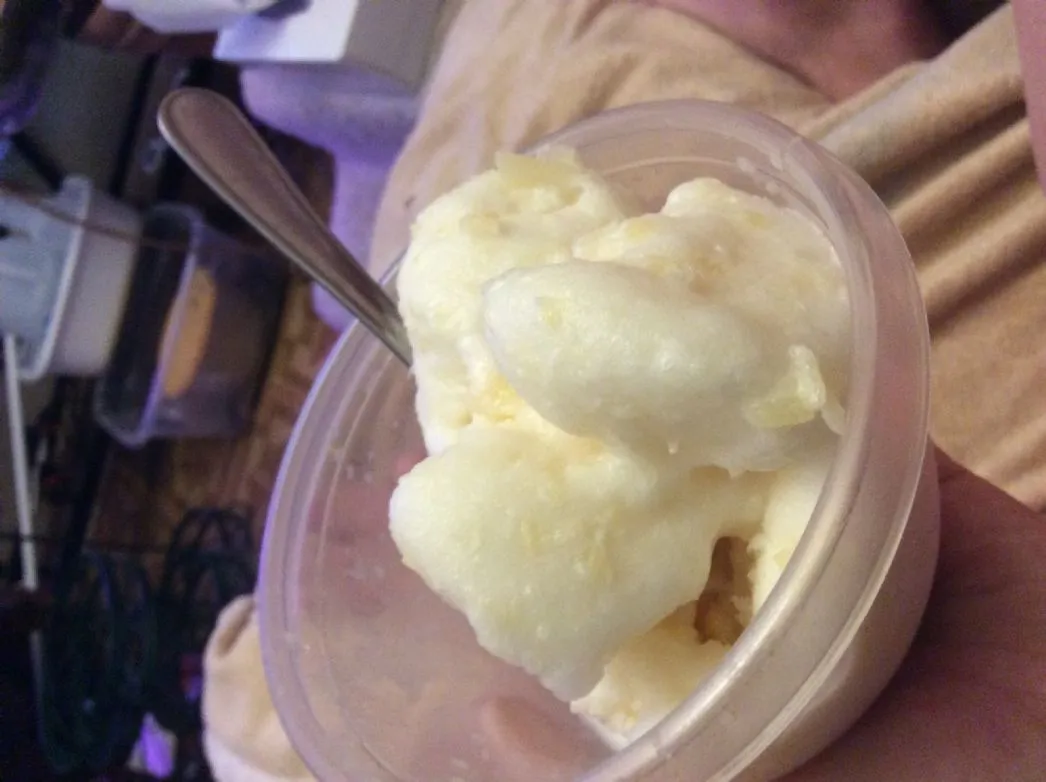 Ananas-Sorbet, fettfrei