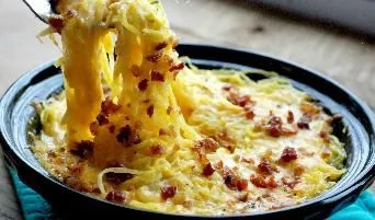 Spaghetti-Kürbis-Pfannenauflauf