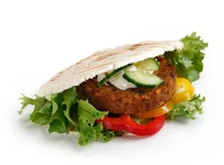 Gebratene Falafel-Burger