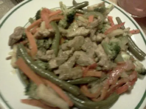 Kartoffel- und Gemüsepfanne, 353 Kalorien, 3 Portionen in dieser Mischung