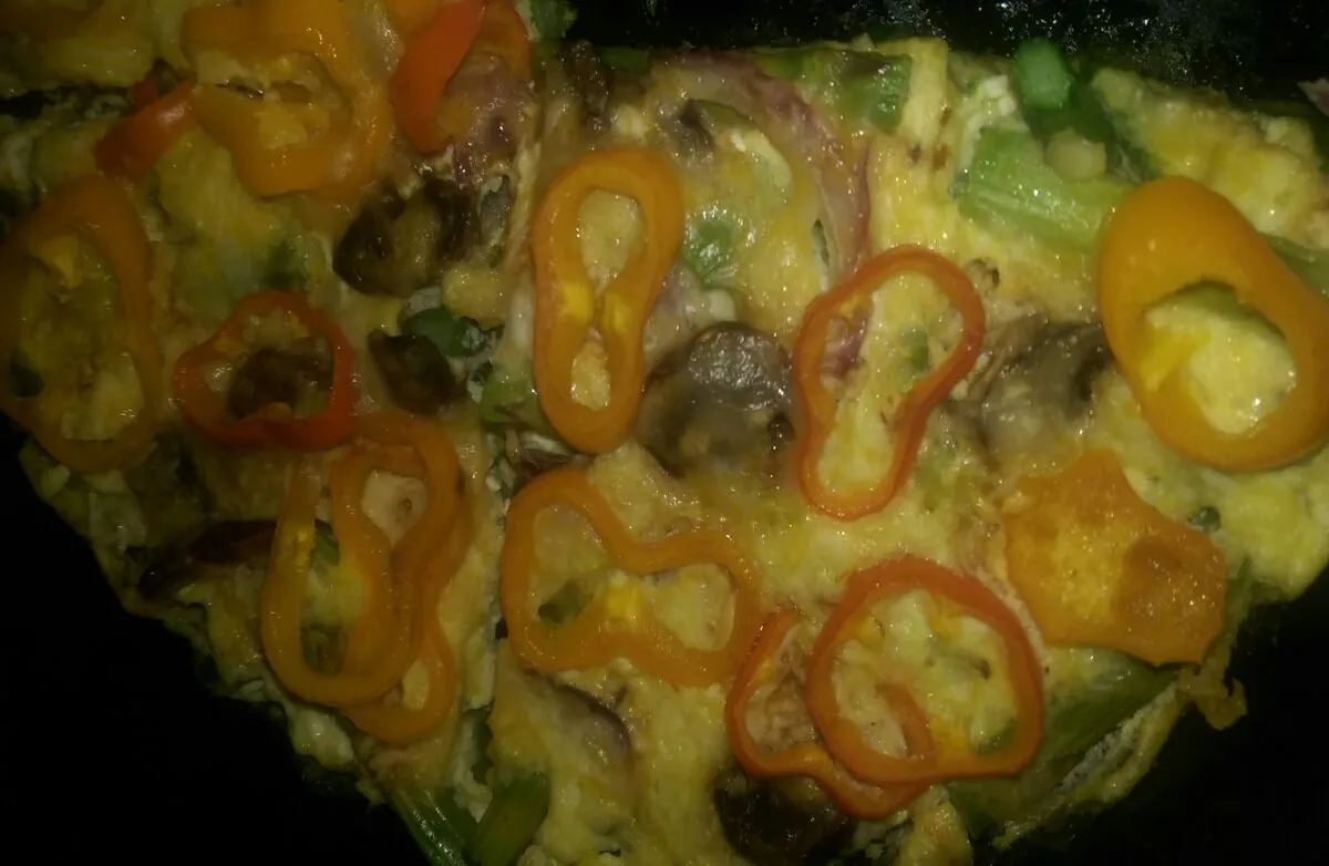Frittata mit Grünkohl und Gemüse
