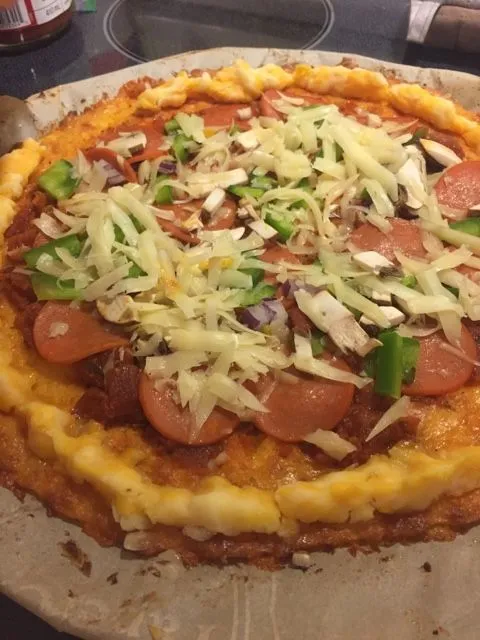 Käsekrustenpizza