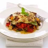 Geröstete mediterrane Gemüse-Lasagne