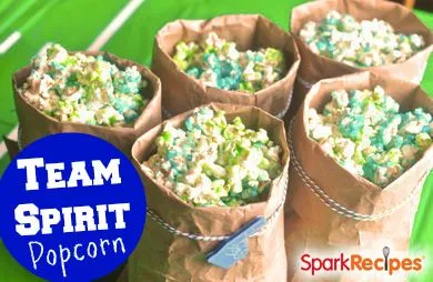 Team Spirit Popcorn (Regenbogen-Jello-Popcorn)