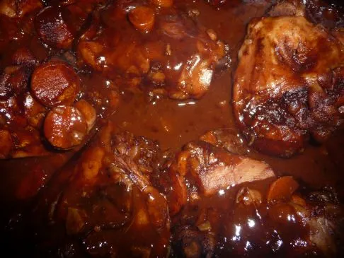 Hühnchen Mole mit Karotten für den Slow Cooker