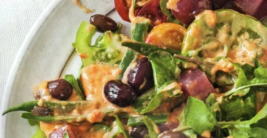 Frische Garnelen "Nicoise" mit Rouille