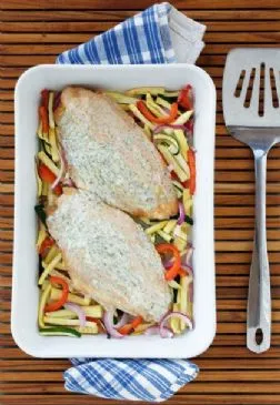 Ranch gebackener Fisch