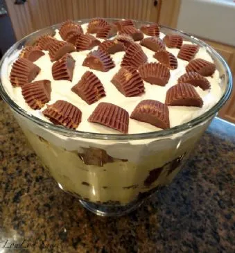 Erdnussbutter Brownie Trifle