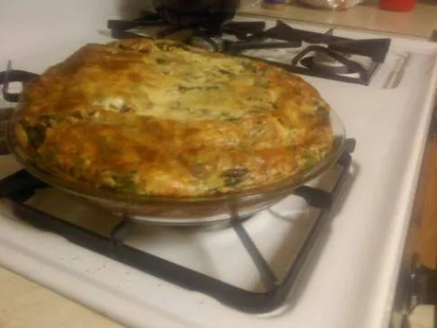 Champignon-Spinat-Jalapeño-Quiche
