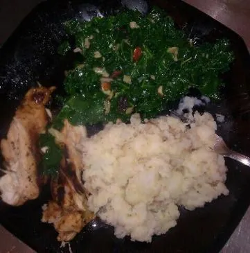 Grünkohlsalat (warm)