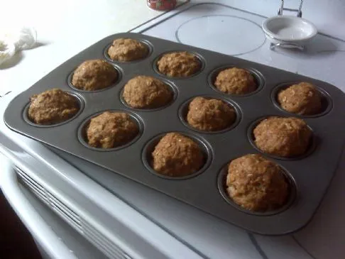 Puten-Haferflocken-Fleischlaib-Muffins