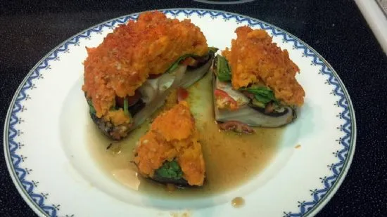 LJs Süßkartoffel gefüllte Portobello-Pilze