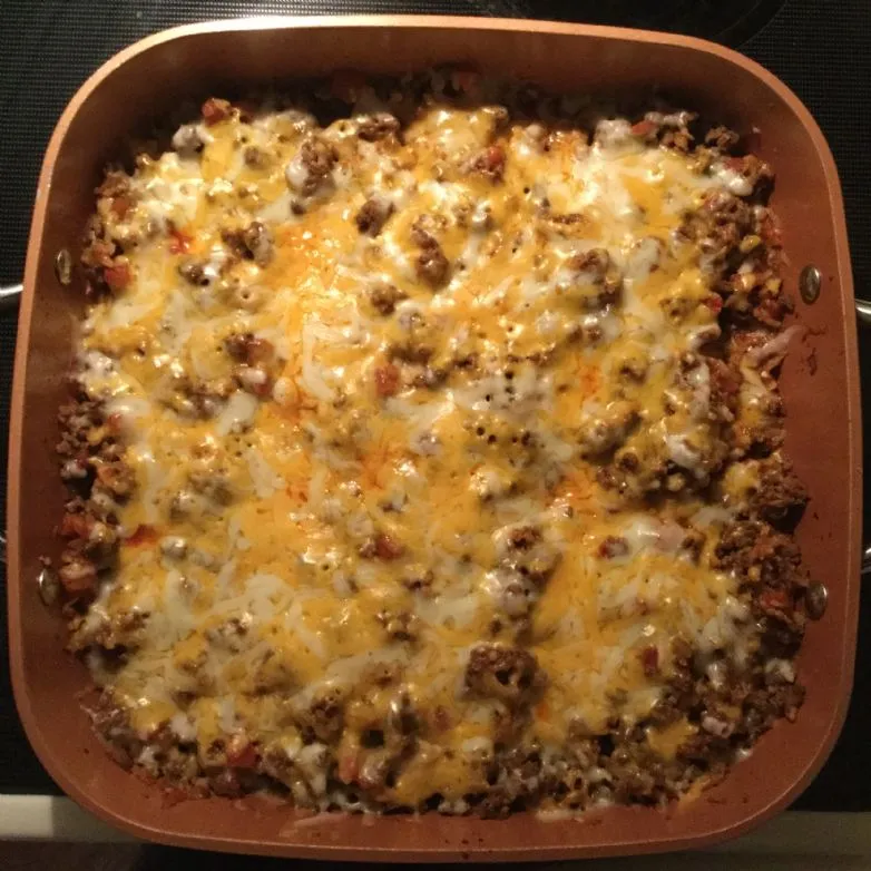 Pfannen-Taco mit Blumenkohlreis