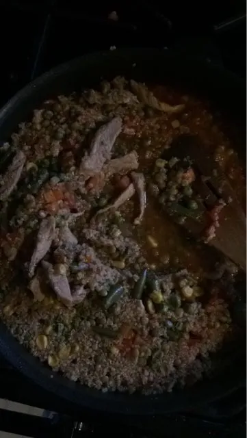 Schweinefleisch und Gemüse