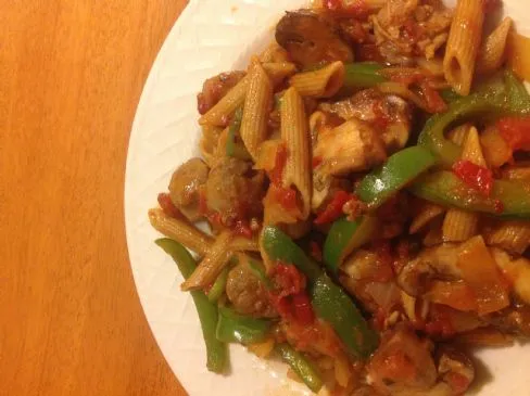 Italienische Wurst und Gemüse Rustica