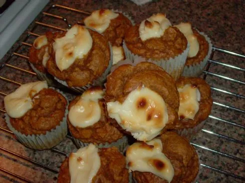 Kürbis-Frischkäse-Muffins