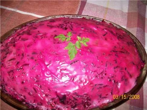 Hering unter einem Pelzmantel (Salat)