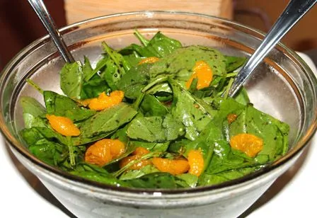 Sonnenschein Spinat Salat