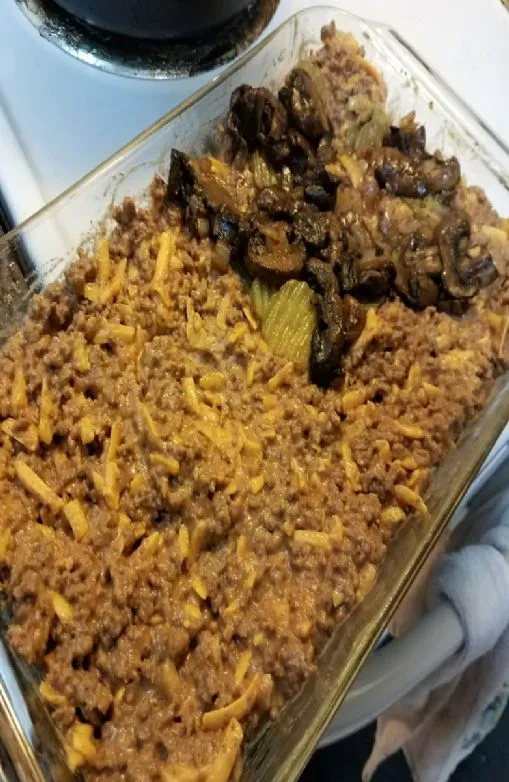 Bacon-Cheeseburger-Auflauf