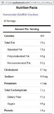 Hausgemachte Goldfisch-Cracker