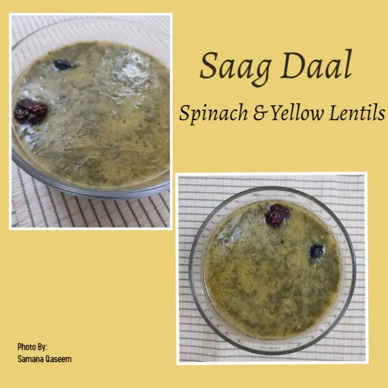 Saag Daal (Spinat & Gelbe Linsen)