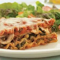 Vegetarische Spinatlasagne