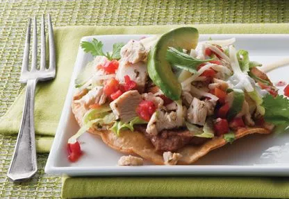 Tequila-Limetten-Hühnchen-Toastadas