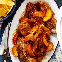 Apfel-Bourbon Landstil-Schweinerippchen