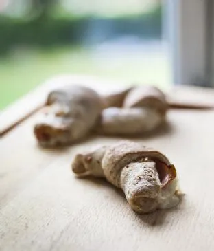 Schinken- und Frischkäsebrötchen