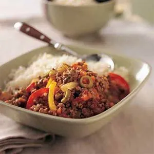 Gesundes Picadillo mit Bison