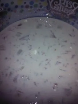 Cremige Reis- und Linsensuppe