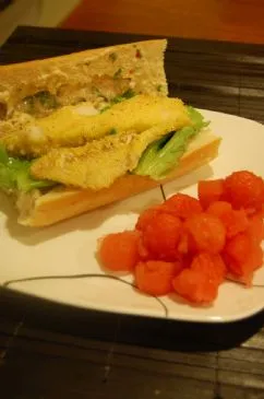 Würzige Fisch-Po'Boys