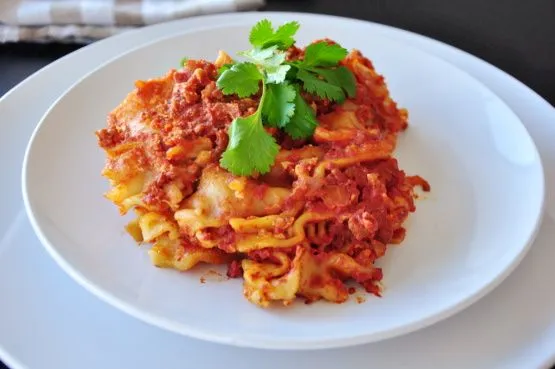 Spaghetti-Kürbis-Mock-Lasagne