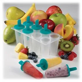 Proteinreiche gefrorene Joghurt-Popsicles