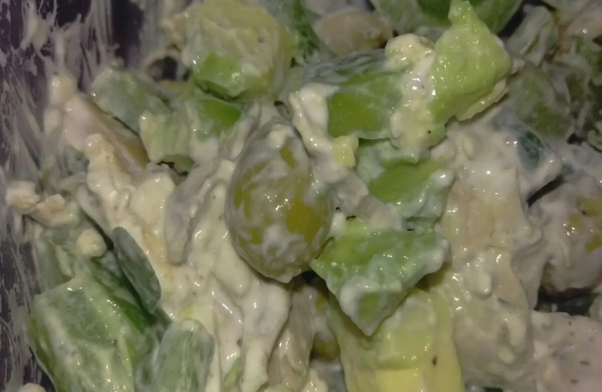 Hühnchen-Blauschimmelkäse-Salat