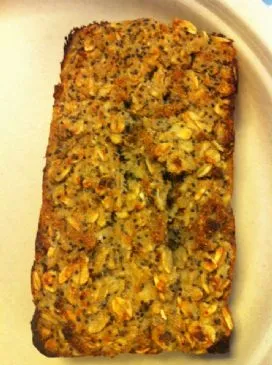 Apfel-Zitronen-Mohn gebackenes Haferflocken (vegan)